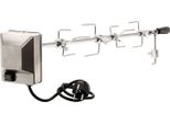 Set Di Spiedo Per Barbecue Bbq-Toro 100 Cm Con 4X Aghi Per Carne E Motore In Acciaio Inox, 220V - 240V, Spiedo Rotante