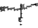 Inline® 23104B Supporto Da Tavolo Per 3X Tft/Lcd/Led Fino A 68Cm (27"), Max. 3X 8Kg"