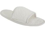Pantofole Classiche Unisex In Spugna (Punta Aperta) RW1590 (41-44 Eu) (Bianco)