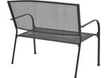 Syfax™ Panchina Da Giardino 108 Cm Acciaio E Rete Antracite