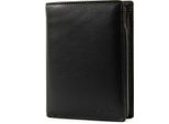 Esquire Pelle Portafoglio Rfid Large Wallet Black Nero