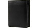 Esquire Pelle Portafoglio Rfid Small Billfold Wallet Black Nero