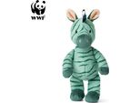 Wwf Cub Club - Ziko La Zebra (Verde, 22 Cm) Con Campana, Peluche Per I Più Piccoli