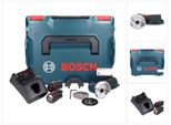 Bosch Gws 12V-76 Smerigliatrice Angolare Professionale A Batteria 12 V 76 Mm Senza Spazzole + 2X Batteria Ricaricabile 3,0 Ah + Caricabatterie + L-Boxx