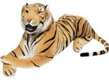 Brubaker Tigre Gigante Marrone Con Denti 130 Cm Peluche Tigre Di Peluche