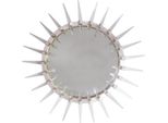 Casa Padrino Luxury Art - Specchio Deco Argento Ø 80 Cm - Specchio Da Parete - Decorazione Soggiorno