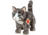Teddy Hermann 91822 Gatto In Piedi Soriano Grigio 20 Cm