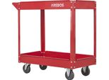 Carrello Da Officina Arebos | Carrello Di Montaggio A 2 Scomparti | Capacità Di Carico 100 Kg