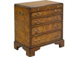 Casa Padrino Cassettiera In Stile Liberty Con 4 Cassetti Marrone 62 X 39 X H. 70 Cm - Qualità Eccellente