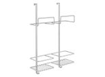 Metaltex Over The Door Space Saver Rek Voor Schoonmaakspullen 30X46X12 Cm Zilver