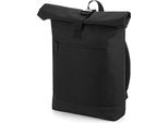 Zaino Bagbase Roll-Top (12 Litri) BC3146 (Taglia Unica) (Nero)