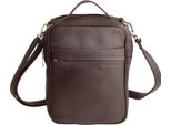 Harold's Pelle Borsa A Tracolla Country Messengerbag Brown Marrone Scuro