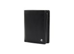 Esquire Pelle Portafoglio Harry Rfid Wallet High With Flap Black Nero