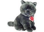 Teddy Hermann KartäUser Katze Sitzend, Kuscheltier, Stofftier, PlüSchtier, Katzen, PlüSch, 20 Cm, 918257