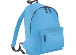 Zaino Bagbase Junior Fashion, 14 Litri BC1301 (Taglia Unica) (Blu Surf/Grigio)