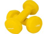 Manubri In Vinile Tunturi Da 1,5 Kg, Giallo, Coppia