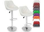 Tresko Set Di 2 Sgabelli Da Bar Sgabello Da Bar Beige Sgabello Da Bar Girevole A 360° Con Regolazione Dell'altezza Del Sedile 60-80 Cm