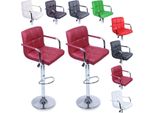 Tresko® Set Di 2 Sgabelli Da Bar Rosso Vino Con Braccioli Schienale Sgabello Sgabello Da Bar Sgabello Da Banco