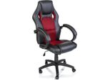 Tresko Racing Sedia Direzionale Sedia Da Ufficio Sedia Girevole Sedia Sportiva Sedia Da Ufficio Sedia Da Scrivania Nero/Rosso