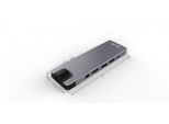 LMP-USB-C Compact Dock 4K 8 Porte, Hdmi, Mini-Dp, Ethernet, Usb 3.0, Sd/Microsd, USB-C, Alluminio, Grigio Spazio