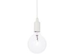 Sospensione Moderna Edison Metallo Bianco 1 Luce E27 8W 3000K Luce Calda