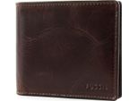 Fossil Portafoglio Derrick Passcase Dark Brown Marrone
