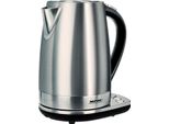 Mpm MCZ-51 Bollitore Elettrico, 1,7 Litri, Pannello Di Controllo, Senza Fili, Acciaio Inox Senza Bpa, Argento