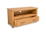 Mobile Tv Vidaxl 90X35X48 Cm In Legno Massiccio Di Rovere