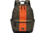 Fossil Zaino Per Il Tempo Libero Zaino Sport Backpack Loden Green Verde Arancione