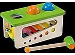 Selecta 62017 Battino, Panchetto In Legno, 22 Cm, Colorato