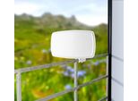 Esosat Antenna Satellitare Digitale Piatta FA-320.HD Con Doppio Lnb Digitale Antenna Parabolica Sat, Antenna Satellitare, Parabola, Ricevitore, Antenna Hd Per 2 Parti, Per Balcone, Giardino, Terrazza