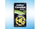 Camelion HöRgeraete Batteria Zinco-Aria A10 0% Mercurio/Hg Giallo 6 St - Batteria - 9V-Block