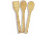 Set Di Spatole In Bambù Alpina 29,5 Cm 3 Pezzi