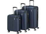 Travelite Carrello City 4W Trolley Expandable L / Expandable M / S Marine Blu