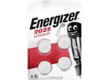 Energizer E300849104 Knopfzellen-Batterie Lithium CR2025 3,0Volt - 4 StüCk