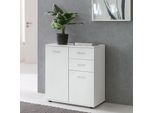 Finebuy Cassettiera Con Ante E Cassetti 71 X 78 X 35,5 Cm Armadio In Legno Armadio Da Corridoio Moderno Multiuso Piccola Credenza Credenza Opaca