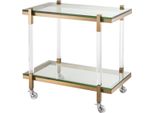 Casa Padrino Luxus Carrello / Servierwagen Messing 80 X 48 X H. 77,5 Cm - Hotel Ristorante Gastronomia Accessori