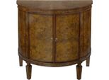 Casa Padrino Cassettiera In Stile Liberty Marrone Chiaro / Marrone 84 X 45 X H. 83 Cm - Piccolo Mobile Semicircolare A 2 Ante