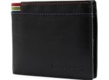 Bruno Banani Pelle Portafoglio Wallet Black Nero