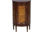 Casa Padrino Cassettiera In Stile Liberty Marrone Chiaro/Marrone 51 X 28 X H. 82 Cm - Piccolo Mobile Semicircolare Con Anta