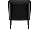 Cestino Per Rifiuti Brabantia Bo Touch Bin Nero Opaco, 11 + 23 L
