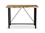 Vidaxl Tavolo Da Bar In Legno Massiccio Antico 120X60X107 Cm
