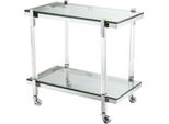 Casa Padrino Carrello / Carrello Di Servizio Argento 80 X 48 X H. 77,5 Cm - Hotel Ristorante Catering Accessori