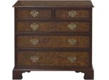 Casa Padrino Cassettiera In Stile Liberty Con 5 Cassetti Marrone / Testa Di Moro 92 X 52 X H. 86 Cm - Qualità Eccellente