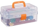 Relaxdays 10024158_57 Relaxdays Aufbewahrungsbox Transparent 33,0 X 39,0 X 17,0 Cm