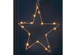 Stella A Led Per Finestra - 30 X 28 Cm - Decorazione Natalizia Per Finestra Illuminata A Batteria