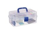 Relaxdays 10024158_45 Relaxdays Aufbewahrungsbox Transparent 33,0 X 39,0 X 17,0 Cm