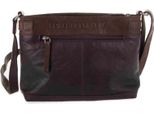 Spikes & Sparrow Pelle Borsa A Tracolla Bronco Crossover Dark Brown Marrone