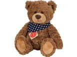 Teddy Hermann Teddy, Kuscheltier, Stofftier, PlüSchtier, TeddybäR, Mit Sternchen-Halstuch, PlüSch, Braun, 30 Cm, 91362