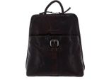 Spikes & Sparrow Pelle Zaino Zaino Della Bicicletta Bronco Backpack Dark Brown Marrone